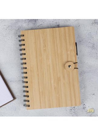 Eco-Friendly Bamboo Notebook With Pen
