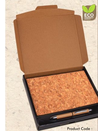 Cork Eco Friendly Notebook with Bamboo Stylus Pen