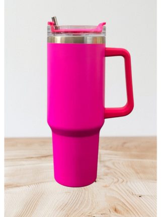 Stainless Steel Double Wall Insulated Tumbler - Pink