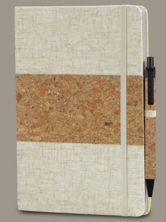Cork fabric notebook with Cork Pen